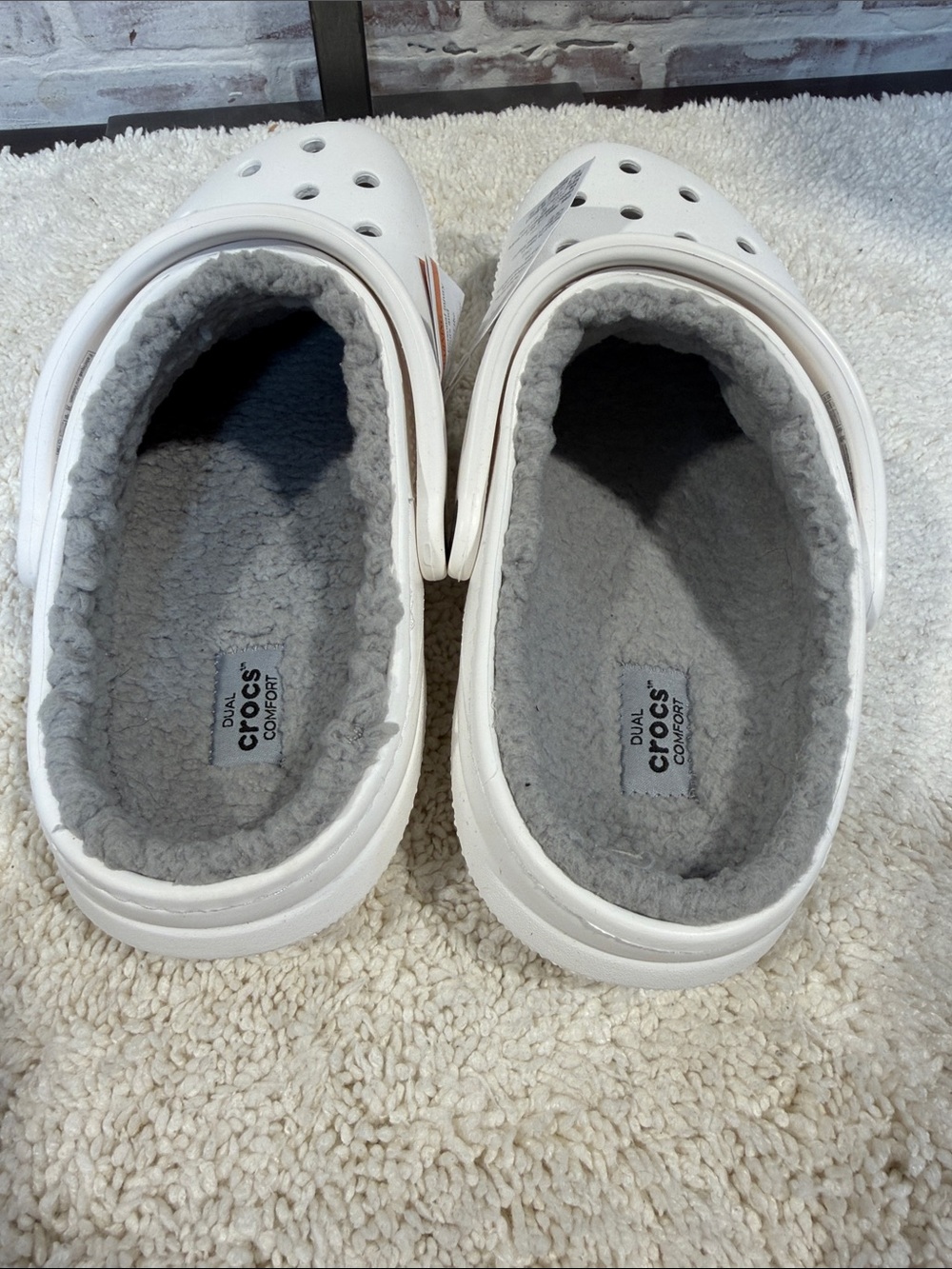 CROCS Classic Lined Clog - White - Picture 5 of 5